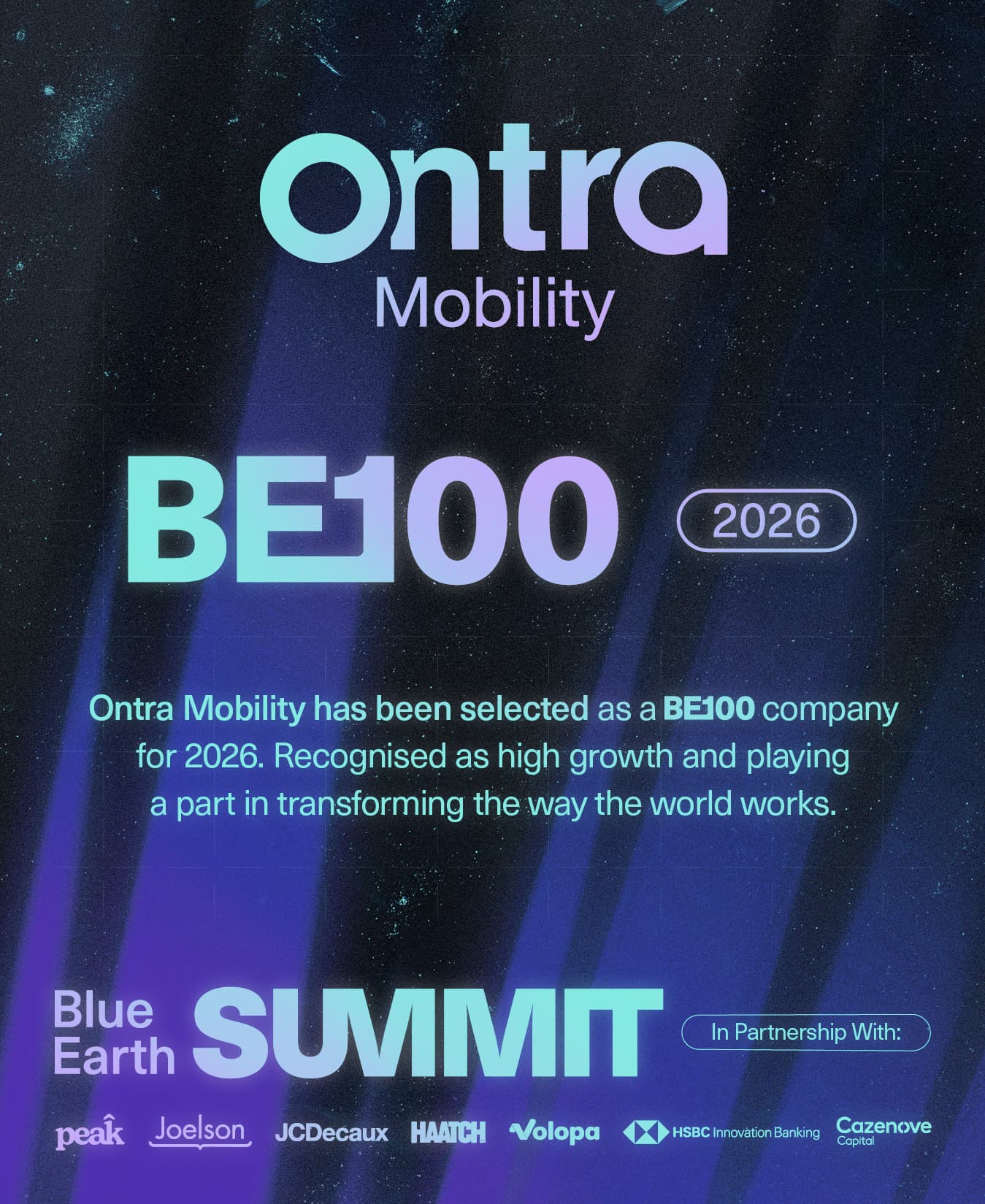 Ontra Mobility selected as a BE100 company for 2026